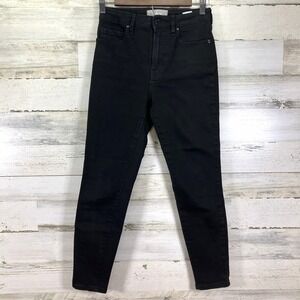 EVERLANE Womens‎ Black Curvy High Rise Skinny Crop Jeans Size 26